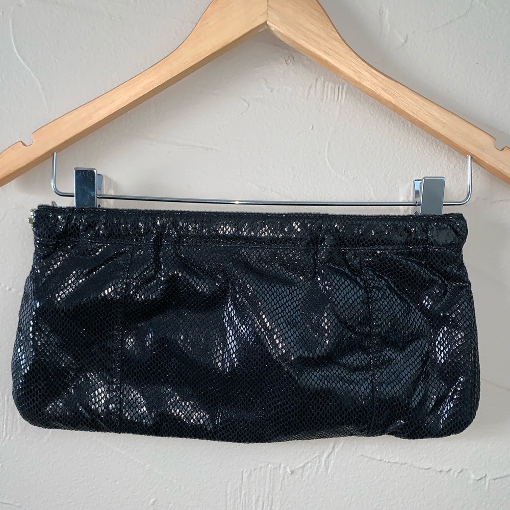 Black sparkly clutch